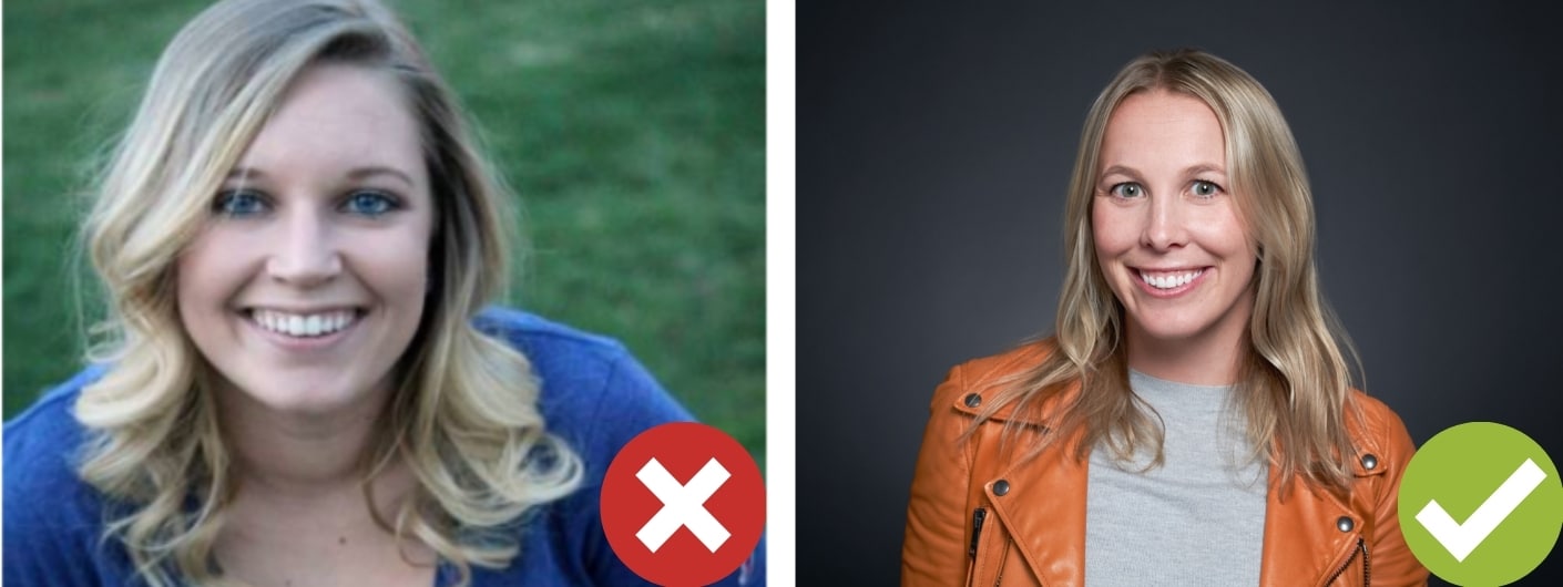 LinkedIn Headshot Before and After